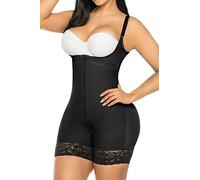YIANNA Fajas Colombianas Shapewear - Body modellante da donna per il controllo della pancia, post parto, 1-nero, X-Small