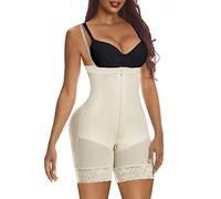 YIANNA Pancera Contenitiva Donna Body Contenitivo Modellante Snellente Post Parto Fajas Shapewear Shaper Guaina Intimo Corsetto Dimagrante Beige M 7257