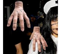 Yi'antai Addams Hand, Mano di Mercoledi Addams, Mano Famiglia Addams, Spaventoso Mano, Mano da Famiglia, Mano in Lattice, Halloween per Decorazioni Festival Cosplay