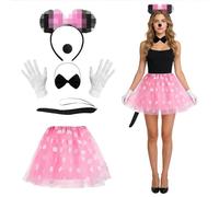 Yi'antai Costume Topo da Donna, Minni Costume Carnevale Donna, Costume da Maus Mouse, Costume da Topo da Donna per Donna, Costumes da Topoo per Adulti, Minni Costume Donna (C)