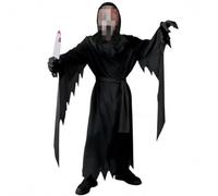 Yi'antai Halloween Scream Costume Bambini, Halloween Ghostface Costume con Maschera Guanti e Pugnale, Film Spaventoso Costume, Ragazzo Halloween Costume per halloween Carnevale, Cosplay