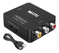 Yiany Adattatore HDMI a RCA, convertitore da HDMI a AV, 1080P HDMI a 3RCA cavo composito CVBS Audio Video CVBS per HDTV, PC, laptop, Xbox, VHS, VCR, lettore DVD