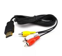 Yiany Cavo HDMI a AV, 1080P HDMI maschio a 3-RCA Audio Video Converter Cavo Adattatore Componenti AV per HDTV DVD - 1,5 m
