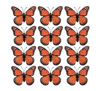 Yianyal Adesivi da parete con farfalle | Set di 12 adesivi da parete con farfalle decorative - adesivi creativi per camera da ragazza, asilo e spazio per bambini, decorazione da parete