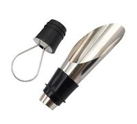 Yianyal Beccuccio per bottiglie di vino con tappo, beccuccio per tappo di vino | 2 pezzi 2 in 1 versatore e chiusura per vino, conservatore a prova di perdite, versatore per vino in acciaio inox per
