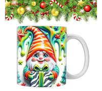 Yianyal da caffè Gnome, tazze da caffè a tema Gnomes, da giardino in ceramica 3D, gnomi, colorati con scatole, da giardino di grande capacità da 350 ml, per mamma, migliore amica