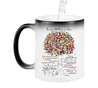 Yianyal da caffè per la festa della mamma, in ceramica per la festa della mamma | A mia cara mamma tazze d'acqua, da caffè fantasia con colore mutevole, d'acqua sensibile al