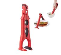 Yianyal Pinza per piatti caldi, protezione contro il calore, per piastre per pizza, strumento di sollevamento e sequestro, pinze per piastre calde, per cucina interna, feste a casa,