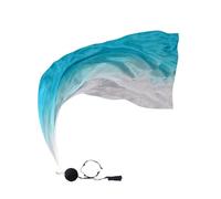 Yianyal Poi di seta, veli da ballo di seta,Swing Balls Bandiere di danza Veli da ballo di seta | Bandiere di culto colorate, velo di danza del ventre gradiente Poi per la chiesa, la scena e la