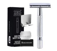 Yianyal Razors di sicurezza, rasoni da barba di sicurezza da uomo, taglio a barba a doppio tagliente, rasonatori di rasatura di sicurezza con 5 ricariche per una stretta esperienza di rasatura in