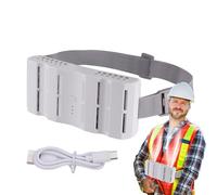 Yianyal Ventilatore da cintura rinfrescante - Clip ventilatore portatile personale - Ricaricabile a 3 velocità per escursionismo, canto e lavoro in esterno, flusso d'aria potente e compatto