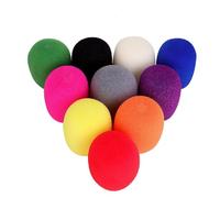 Yiasangly Copertura per microfono, spessa e colorata, copertura per microfono da palcoscenico, antivento, riutilizzabile, in schiuma, micro filtro in schiuma, per la maggior parte dei microfoni