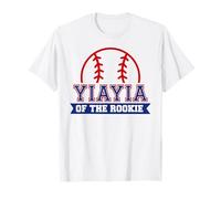 Yiayia of Rookie 1° compleanno baseball tema festa di abbinamento Maglietta