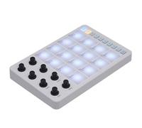 YIBAISI Pratico controller tastiera USB con 16 Drum Pad retroilluminato Display LED, tastiera professionale 8 manopole Produzione musicale