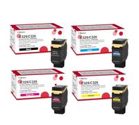 YiBoton Cartuccia toner compatibile con Xerox C320 C325, confezione da 4 | Ricambio per Xerox 006R04820 006R04821 006R04822 006R04823 Compatibile con stampante a colori C320 C325
