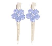 YIBOZI 1 paio (2 pezzi) di fermagli per capelli a forma di fiore, per ragazze, presa sicura, con petali realistici, comodo design in resina per una lunga durata