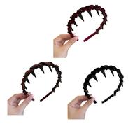 YIBOZI Cerchietti per capelli, 3 pezzi, delicati strass e perle artificiali, eleganti fasce per capelli per donne e ragazze, accessori per capelli alla moda