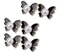 YIBOZI Confezione da 3 fibbie in vita con perle a farfalla per jeans e pantaloni da donna senza cuciture