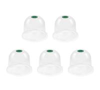 YIBOZI Coperture per piante, 5 pezzi, copertura per piante in PVC trasparente per crescita e isolamento termico per serre e giardinaggio coperture protettive