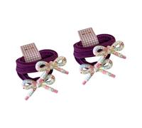 YIBOZI Elastico per capelli con fiocco floreale, 2 pezzi, in resina, antiscivolo, leggero, accessorio per capelli per donne e ragazze