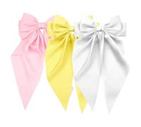 YIBOZI Elegante fermaglio per capelli da donna, con fiocco, 3 pezzi, accessorio per capelli alla moda per feste di nozze e uso quotidiano