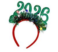 YIBOZI Fasce per capelli per Capodanno 2026, scintillanti fasce per capodanno 2026, con numero scintillante e ghirlande, design per festival, feste, celebrazioni