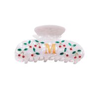 YIBOZI Forcina per capelli dorata con lettere inglesi, lettera K, per adolescenti e ragazze, in acrilico, alla moda, idee natalizie