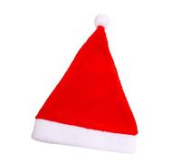 YIBOZI Morbido cappello di Babbo Natale in peluche dal design classico per adulti bambini indoor outdoor Holiday Party Raccolta copricapo