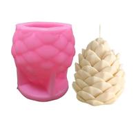 YIBOZI Muffe a forma di pigna della candela per la fabbricazione delle muffe dei siliconi a forma di pigna delle decorazioni del gesso della candela per l'epossiresina