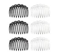 YIBOZI Pettine per capelli, confezione da 6 pezzi, pettini laterali francesi in resina, accessori per lo styling dei capelli, pettine laterale per capelli