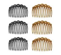 YIBOZI Pettine per capelli, confezione da 6 pezzi, pettini laterali francesi in resina, accessori per lo styling dei capelli, pettine laterale per capelli