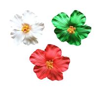 YIBOZI Plumeria - Confezione da 3 fermagli per capelli a forma di fiore, da donna, antiscivolo, ideali per feste, matrimoni