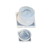 YIBOZI Set di stampi in resina per barattoli 3D Stampo in silicone morbido Contenitore di stoccaggio in resina Mini cilindro Forniture per bottiglie per gioielli Strumenti per la creazione di gioielli