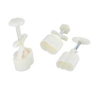 YIBOZI Stampi 3D a forma di arachidi per dessert MidAutumn Festival Dessert Maker Cookie Stamp Hand Pressure Dessert Strumento di cottura Stampo per biscotti