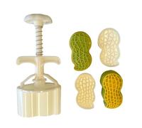 YIBOZI Stampi per ghiaccio 3 pezzi Pressa a mano Strumento di Cottura della Cucina Comodo Arachidi Stampi per Ghiaccio 50G Per Dessert Artigianale