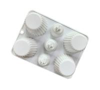 YIBOZI Stampi per mousse, 2 pezzi, in silicone flessibile, per mousse, dolci, pasticcini, pasticcini, pratici, fondente, cupcake
