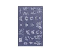 YIBOZI Stampo decorativo in silicone per nail art a forma di farfalla 3D