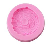 YIBOZI Stampo in silicone a forma di drago cinese rotondo disegna il drago in silicone per fondente in silicone forniture per vari