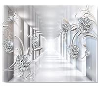 YIBUHANG Murale 3d soggiorno camera da letto seta stoffa carta da parati tridimensionale spazio diamante decorazione casa sfondo arte adesivi