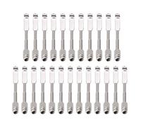 Yibuy 1 set di 24 ganci per banjo cromati, piatti, 5,7 cm di lunghezza