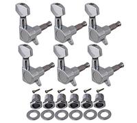 Yibuy 1 set di 6 teste per chitarra destra con vite cromata