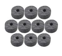Yibuy 10 rondelle morbide in feltro per kit batteria, leggere, 4 x 1,5 cm