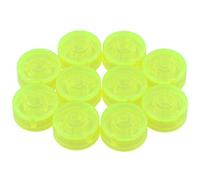 Yibuy 10 x verde fluorescente chitarra elettrica effetti Stomp interruttore pedale manopola Cap