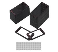 Yibuy 100 pezzi in palissandro Humbucker Pickup anello di montaggio luce chitarra parte 9,2 x 4,5 x 0,9 cm