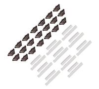 Yibuy 140 pezzi 12 corde folk chitarra ponte scanalato selle dadi con perni in legno