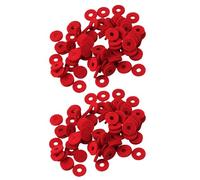 Yibuy 160 pezzi rosso rotondo pianoforte tuning tasti feltro pad 1,3 x 0,4 cm per gli amanti della musica