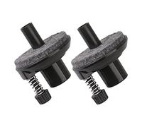 Yibuy 2 pezzi Hi-hat supporto per piatti morsetto per parti del tamburo 0.63Inch nero