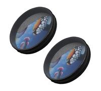 Yibuy 2 pezzi Ocean Sound Wave Bead Tamburo Strumenti musicali per la raccolta