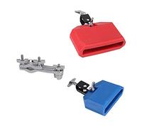 Yibuy 2 pezzi Percussion Block Big & Small Size con Drum Collegamento Staffa