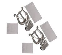Yibuy 2 x clip di metallo per spartiti musicali morsetto sul supporto per trombone 11,4 x 8,5 cm